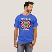 Reine de gardes d'Ecossais et T-shirt de pays (Devant entier)