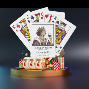 Reine de Joie Anniversaire Cartes à Jouer Lever