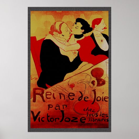 Reine de Joie par Victor Joze 36 x 24 Poster (Devant)