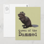 Reine de la carte postale endommagée (Devant / Derrière)