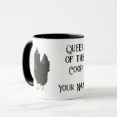 Reine de la Coop Ameraucana avec la Couronne Mug (Devant gauche)