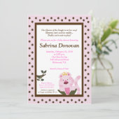 Reine de la Jungle Baby shower Invitation 5 x 7 (Debout devant)