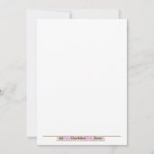 Reine de la Jungle Baby shower Invitation 5 x 7 (Dos)