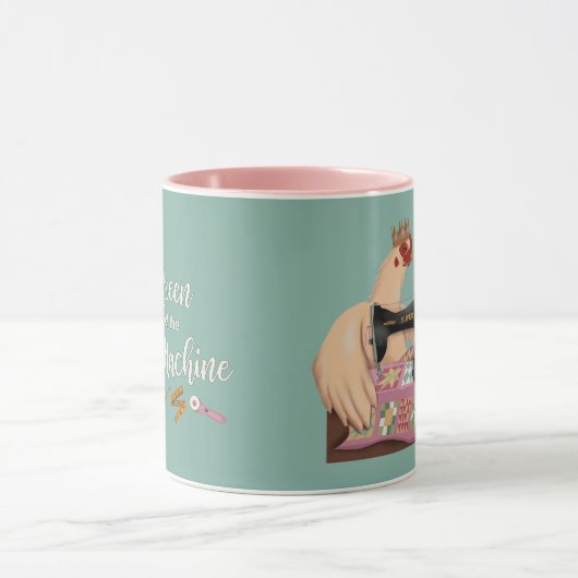 Reine de la machine Mug à deux tons (Centre)