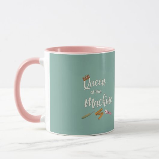 Reine de la machine Mug à deux tons (Gauche)