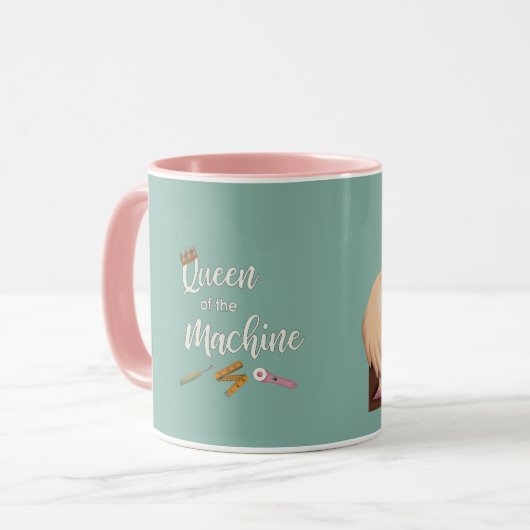 Reine de la machine Mug à deux tons (Devant gauche)