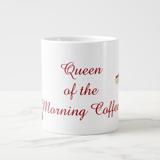 Reine de la tasse faite sur commande ENORME de (Devant)