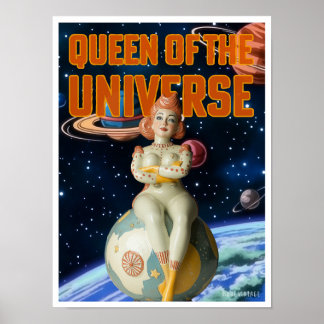 REINE DE L'UNIVERS IMPRESSION DE SCIENCE-FICTION