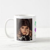 Reine De Mardi Gras Photo Café Mug (Gauche)