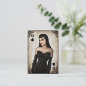 Reine de Pique - Carte de Visite (Debout devant)
