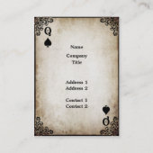 Reine de Pique - Carte de Visite (Dos)