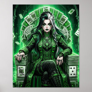 Reine de Pique Emeraude Affiche de Fantastique