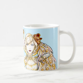 Reine de Steampunk et tasse de paon