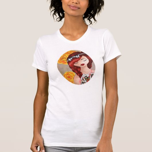 Reine de T-shirt de coeurs (Devant)