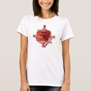 Reine de T-shirt de coeurs