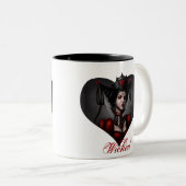 Reine de tasse de café de coeurs (Devant droit)