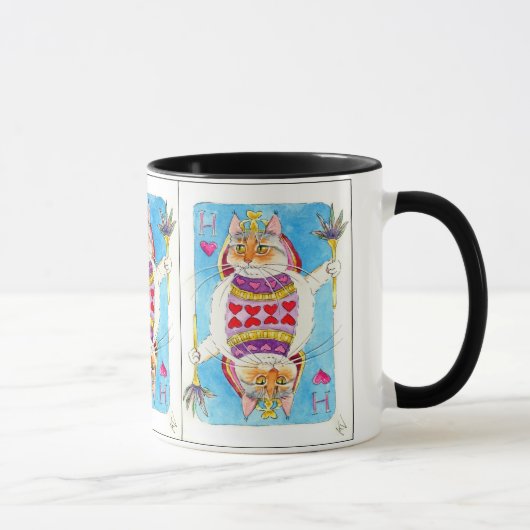 Reine de tasse de chat de coeurs (Droite)