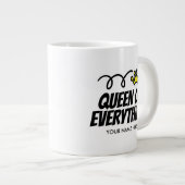 Reine de Tout mug extra large cadeau géant (Devant droit)
