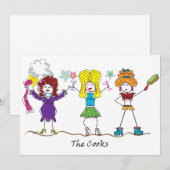 Reine d'entrave, les cuisinières, invitation (Devant / Derrière)