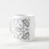 Reine des Coeurs d'argent couronne tiara mug (Devant gauche)