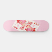 reine des coeurs skateboard rose (Horz)