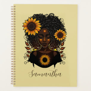 Reine des tournesols Afro femme