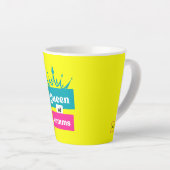 Reine des virgules latte mug (Angle droit)