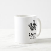 Reine du foyer | Tasse à café personnalisée (Devant droit)