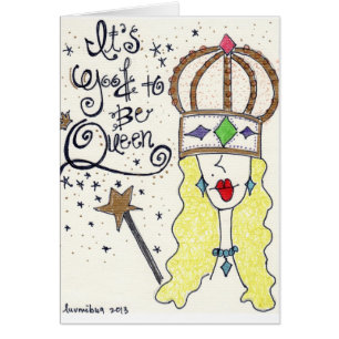 "Reine" du mon art original "de fille de partie"