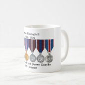 Reine Elizabeth II et roi Charles III Reign Mug (Devant droit)