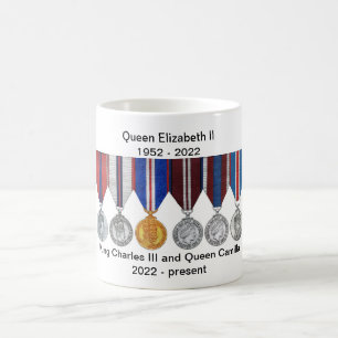 Reine Elizabeth II et roi Charles III Reign Mug