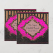 Reine ~ Invitations Mariage de mariage fête d'anni (Devant / Derrière)