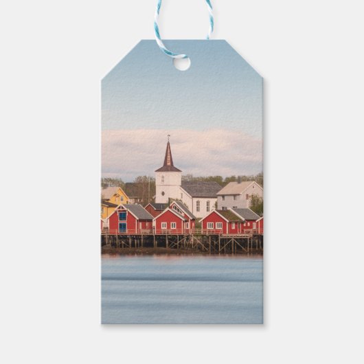 Reine Lofoten Noorwegen Cadeaulabel (Voorkant)