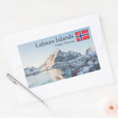 Reine Lofoten Noorwegen Rechthoekige Sticker (Envelop)