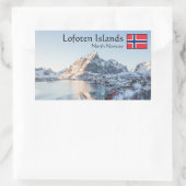 Reine Lofoten Noorwegen Rechthoekige Sticker (Tas)