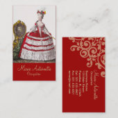 Reine Marie Antoinette ~ Carte de visite (Devant / Derrière)