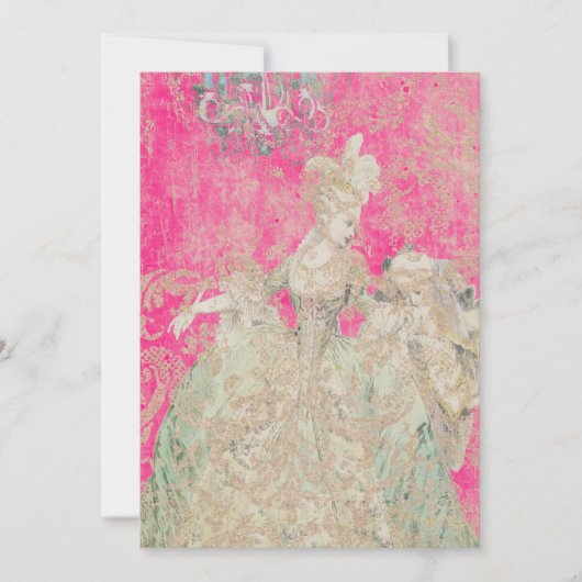 Reine Marie Antoinette - Invitations / RSVP (Devant)