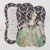Reine Marie Antoinette - Invitations / RSVP #16 (Devant / Derrière)