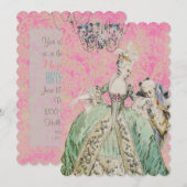 Reine Marie Antoinette - Invitations / RSVP #16 (Devant / Derrière)
