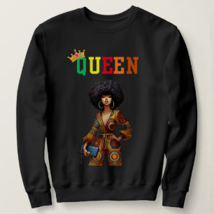 Reine nubienne : Élégance sweatshirt féminine