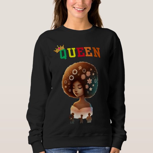 Reine nubienne : Fro Sho sweatshirt féminine (Devant)