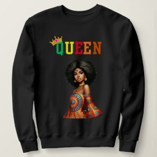Reine nubienne : sweatshirt féminine de beauté