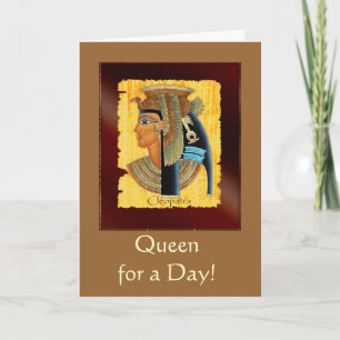 "Reine pour une journée !" Cartes de fête des mère