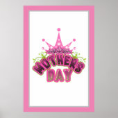 Reine rose Happy Mère's day POSTER (Devant)