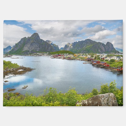 Reine sur les Lofoten Aimant  (Recto)