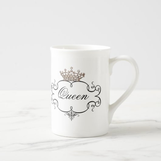 "Reine" Tiara China Mugs (Droite)