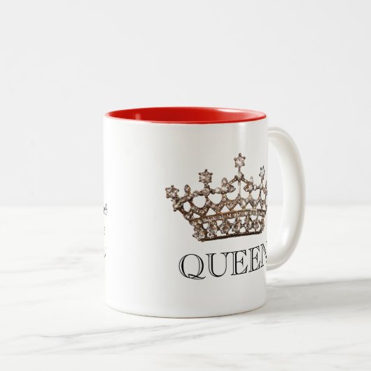 "Reine" Tiara Mug (Devant droit)