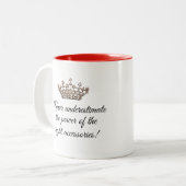 "Reine" Tiara Mug (Devant gauche)