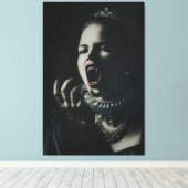 Reine Vampire Gothique Toile Stretched – Dark Fant (Insitu (Plancher de Bois))