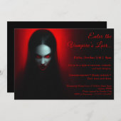 Reine Vampire - Invitation de la fête costumée d'H (Devant / Derrière)
